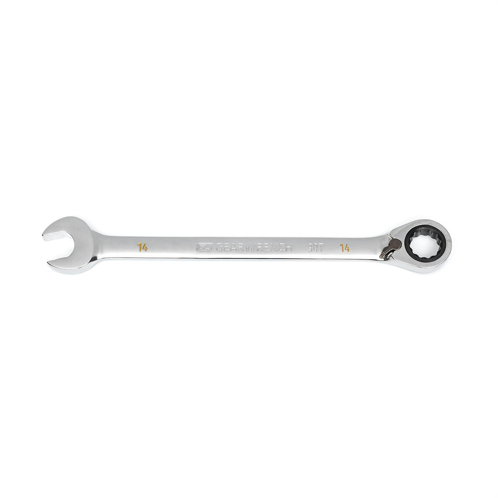 GearWrench 90-Tooth Reversible Ratcheting Wrench — 14mm, 12-Point, Model# KDT86614